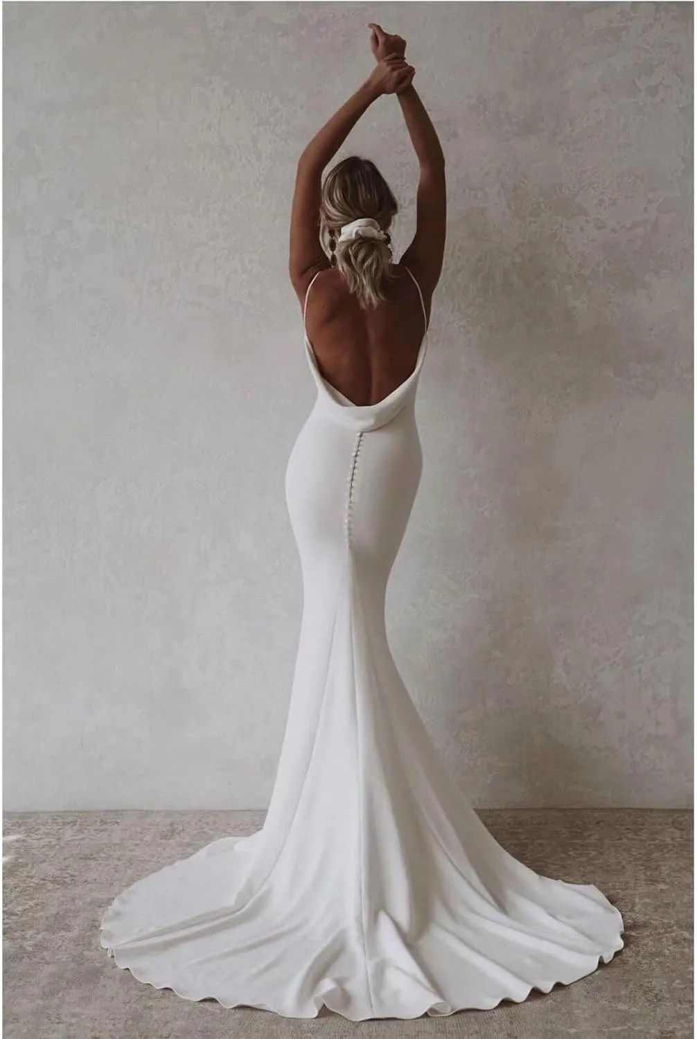 Women's Long Wedding Dresses with Train 2025 Beach Bohemian Bridal Gowns for Bride
