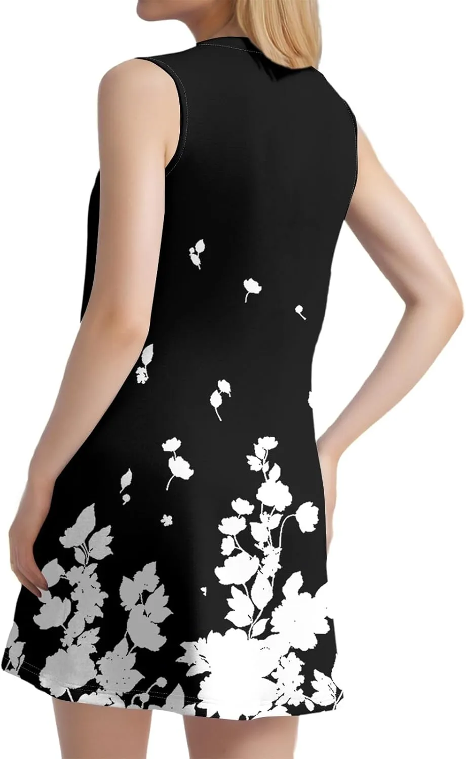 Women's Loose Sleeveless Dress Bohemian 2025 Floral Print Elegant A-Line Casual Beach Sundress Evening Wear Dresses