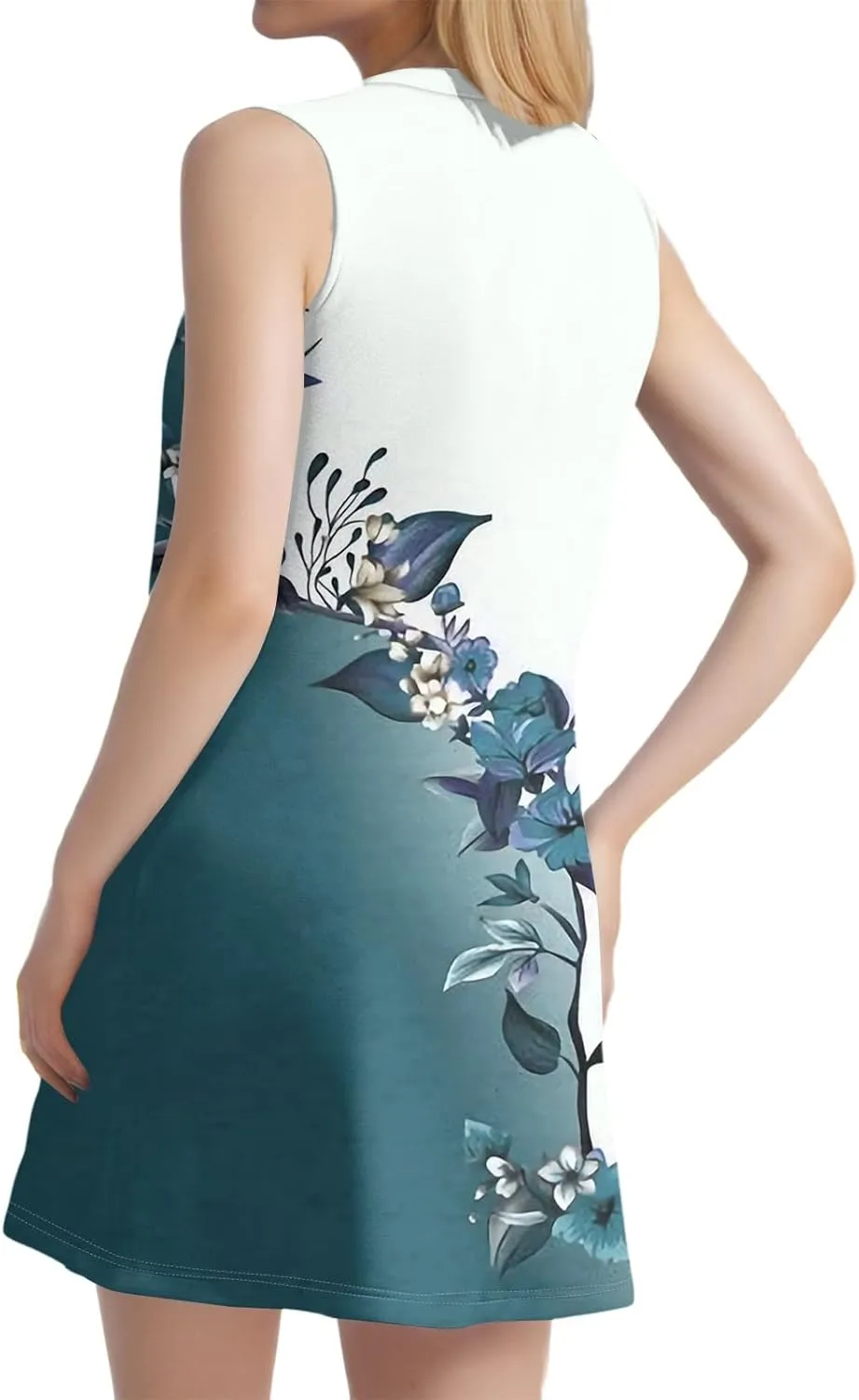 Women's Loose Sleeveless Dress Bohemian 2025 Floral Print Elegant A-Line Casual Beach Sundress Evening Wear Dresses