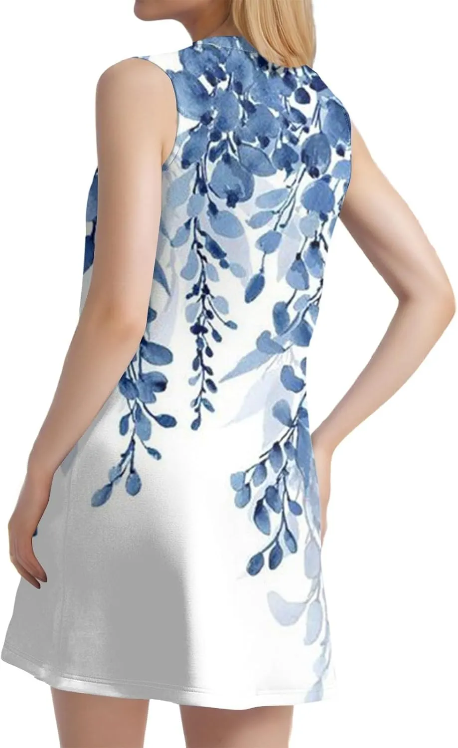 Women's Loose Sleeveless Dress Bohemian 2025 Floral Print Elegant A-Line Casual Beach Sundress Evening Wear Dresses