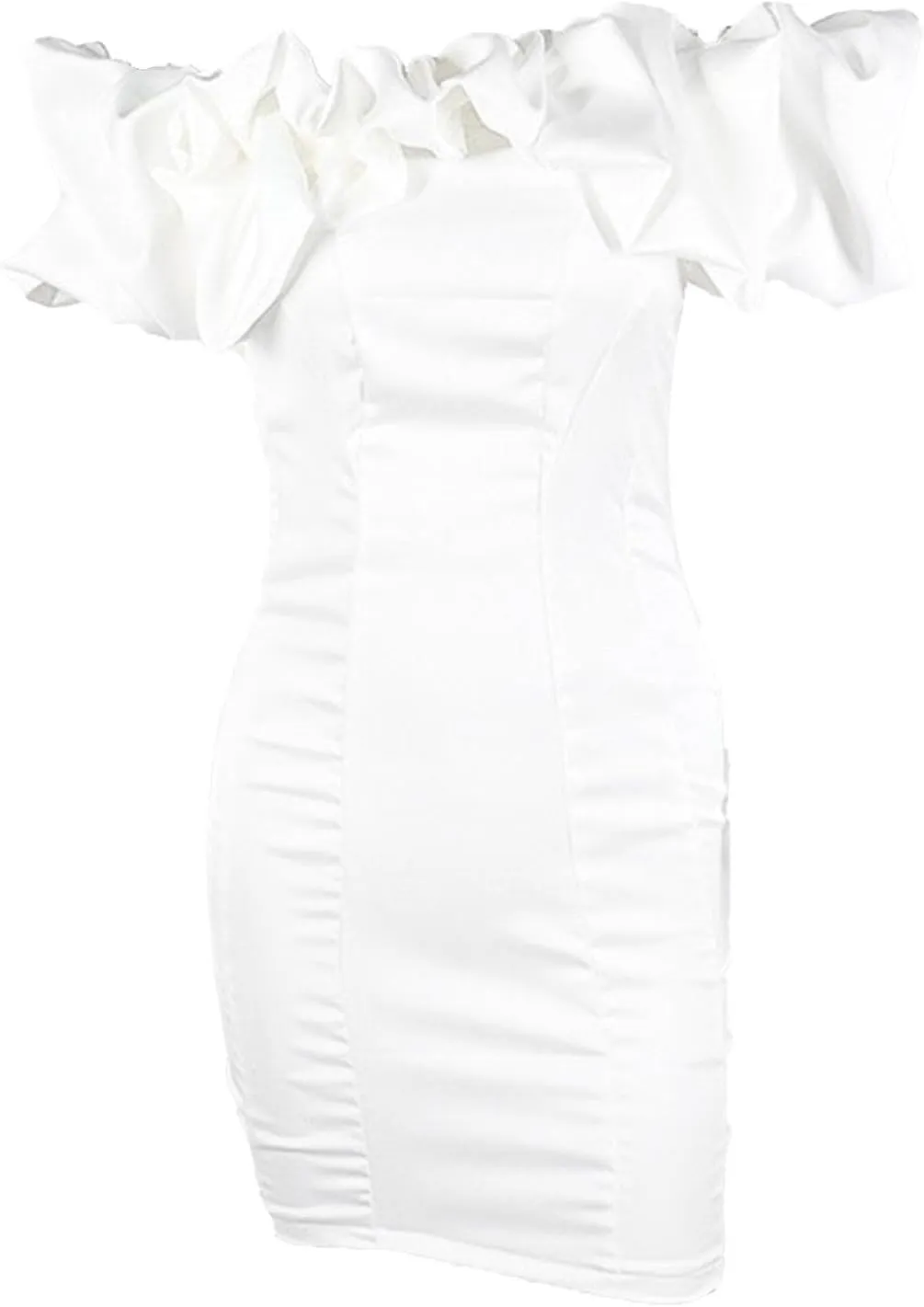 Women's Tube Top Slim Fit Sexy Mini Dress Bodycon Stylish Cocktail Dress Off Shoulder Sleeveless Club Dresses