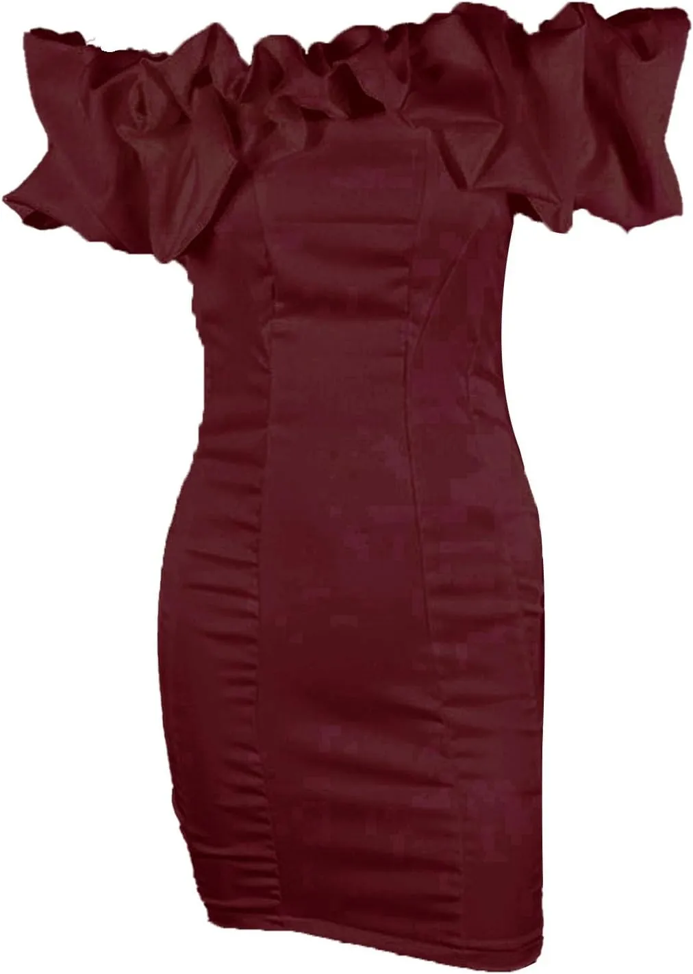 Women's Tube Top Slim Fit Sexy Mini Dress Bodycon Stylish Cocktail Dress Off Shoulder Sleeveless Club Dresses
