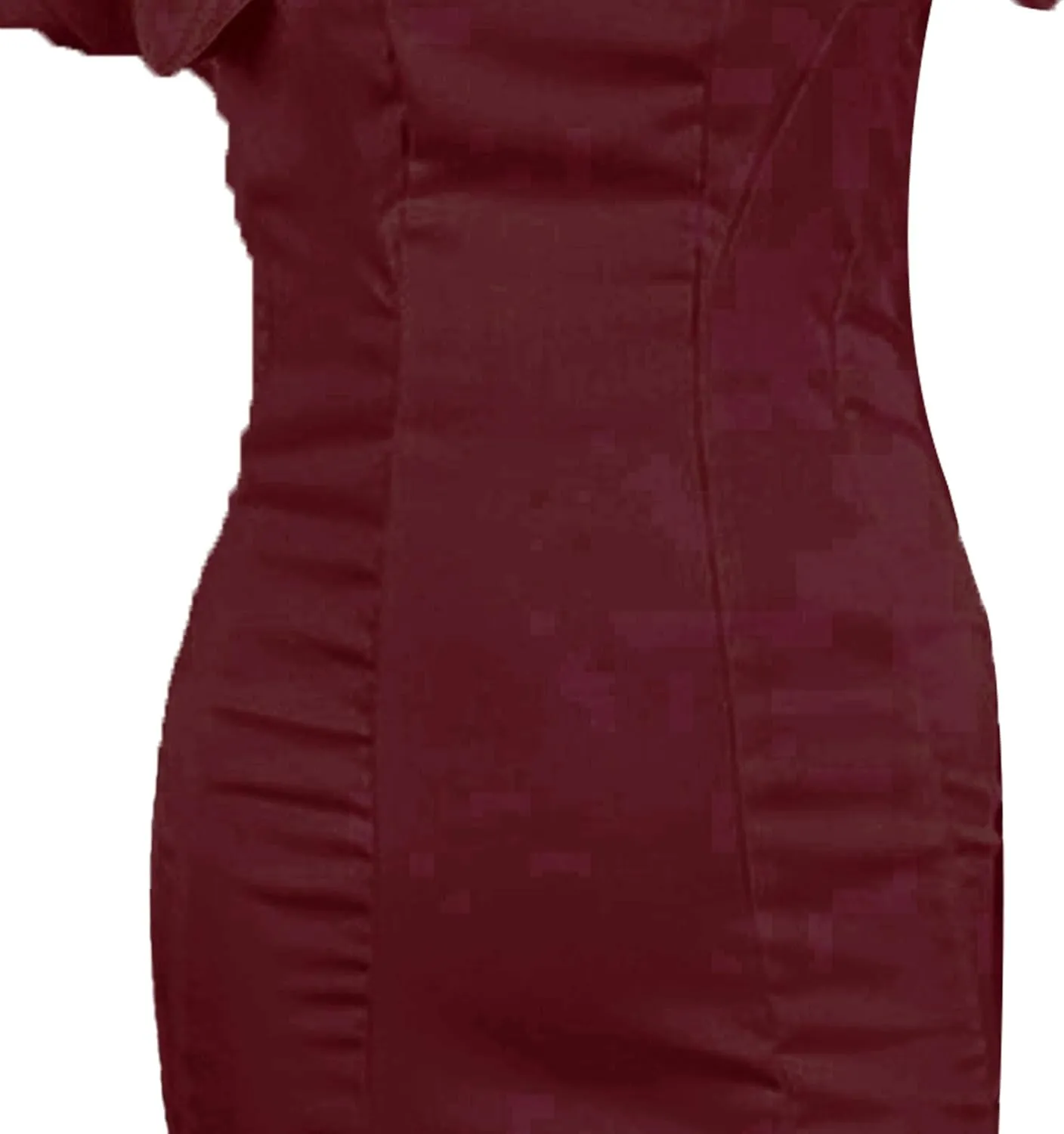 Women's Tube Top Slim Fit Sexy Mini Dress Bodycon Stylish Cocktail Dress Off Shoulder Sleeveless Club Dresses
