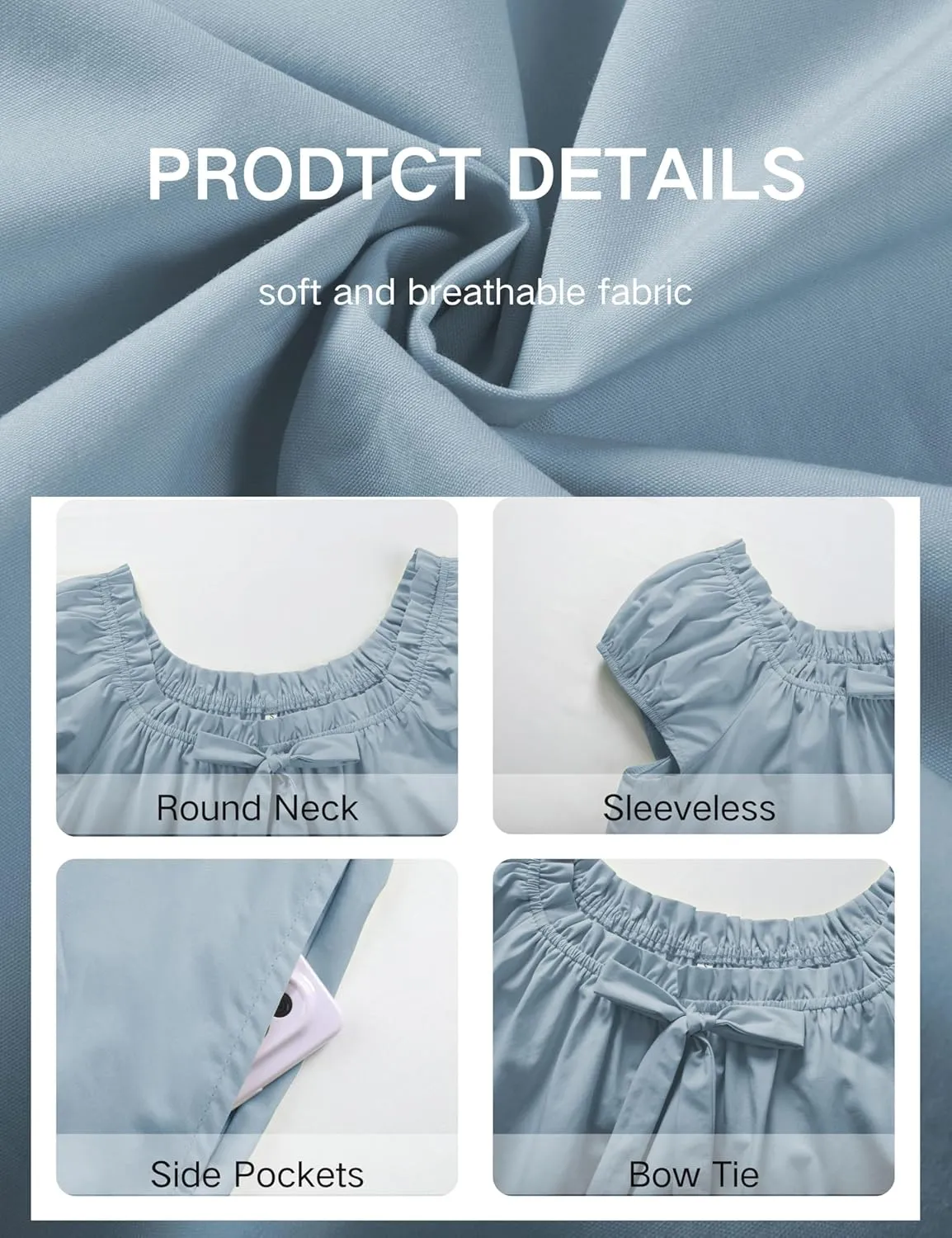Xiaoxuemeng Womens Dresses Short Sleeve Round Neck Summer Dress Elegant Bow tie Casual Sundress 2025