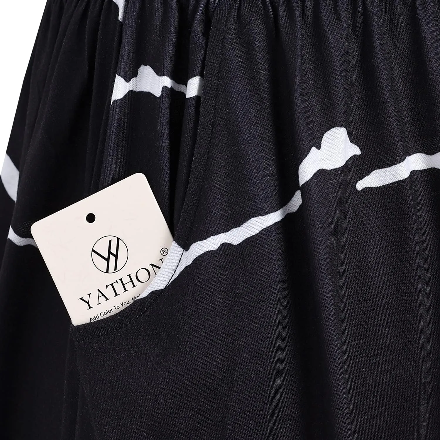 YATHON Casual Dresses for Women Sleeveless Cotton Summer Beach Dress A Line Spaghetti Strap Sundresses with Pockets